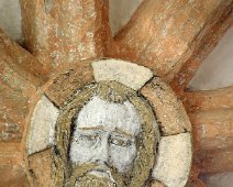 Schlussstein mit dem Antlitz Jesu